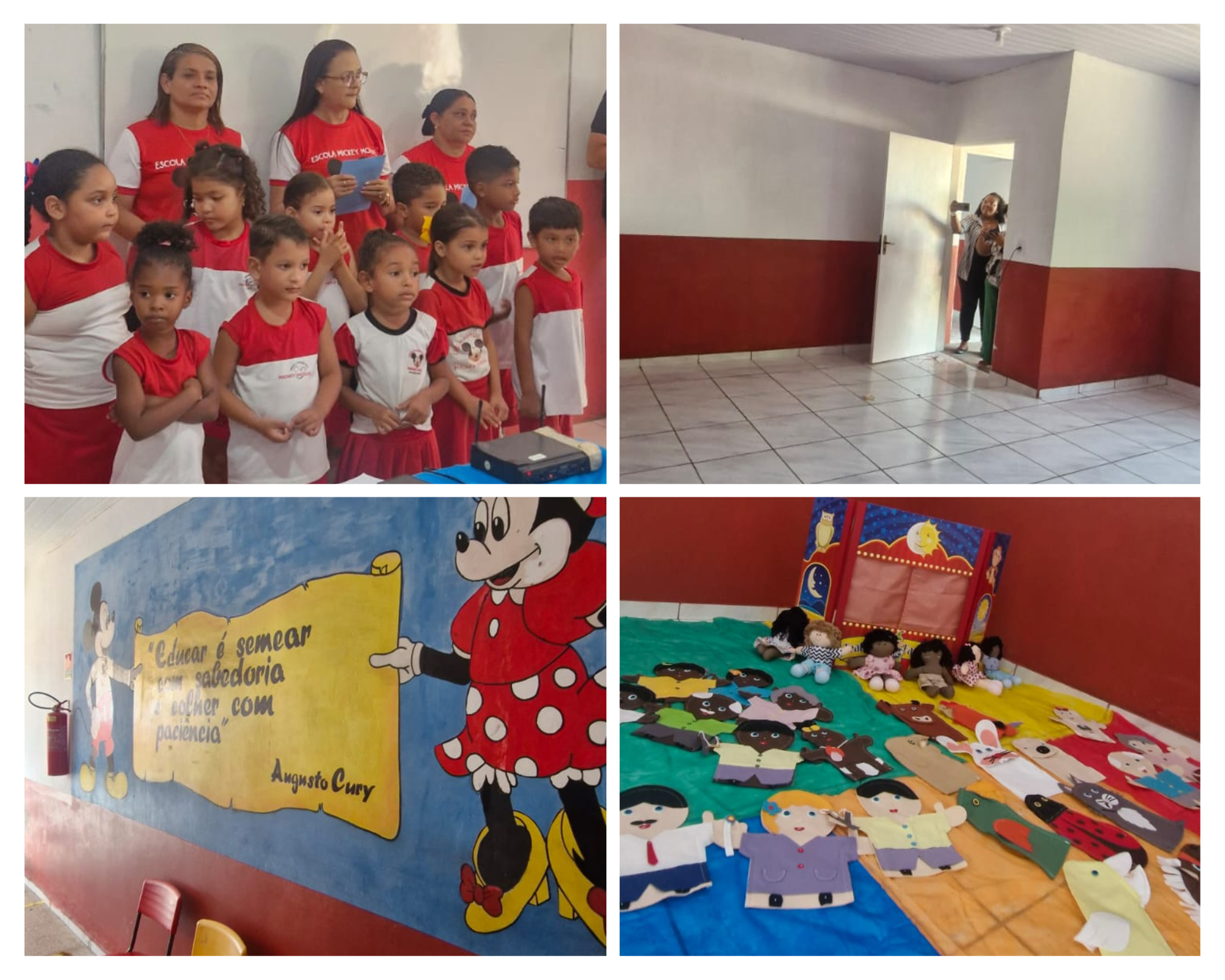 Reformas na Escola Comunitária Mickey Mouse