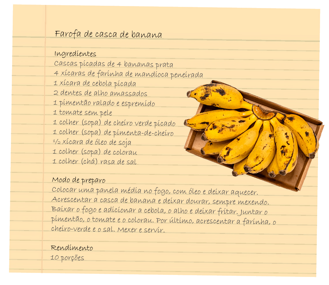 Farofa de casca de banana