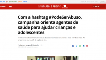 Com a hashtag #PodeSerAbuso, campanha orienta agentes de saúde para ajudar crianças e adolescentes