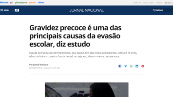 Gravidez precoce é uma das principais causas da evasão escolar, diz estudo