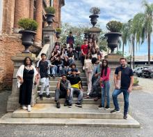 Visitação dos estudantes à Pinacoteca 