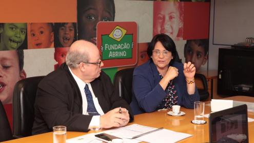 Ministra Damares Alves e Fundação Abrinq dialogam sobre o cenário da infância no Brasil