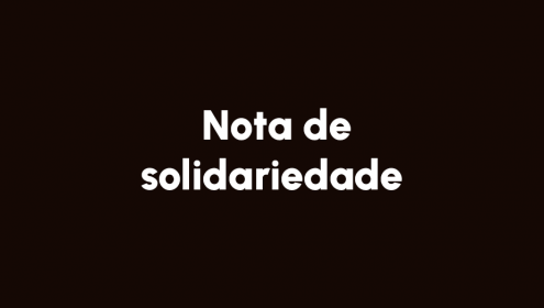 Nota de solidariedade